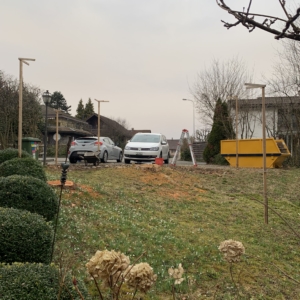 Baugespann-Bauplatz-Vorbereitung