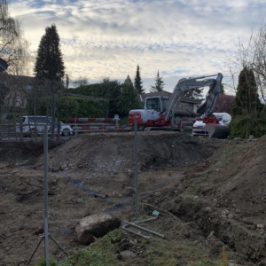 Aushub-Baggerarbeiten