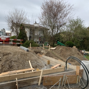 Fundamentschalung-Streifenfundament-Ausgleichbeton