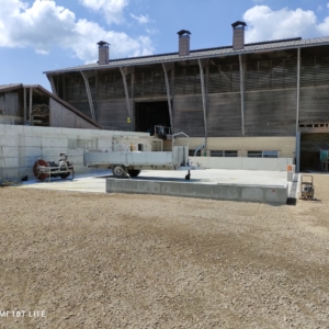 Remise-Sockel-Beton-Platte