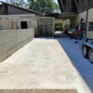 Waschplatz-Beton-Boden-Platte-Landwirtschaft-Sockel