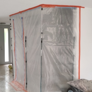 Staubwand-staubfrei-staubdicht-Umbau