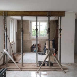 Notspriessung-Lastabfangung-Umbau-Staubwandtüre