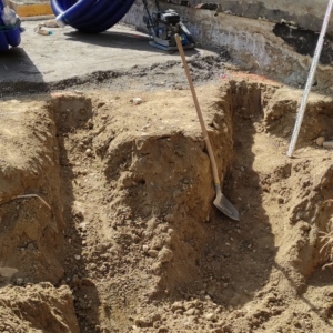 Aushub-Graben-Werkleitung-Kanalisation