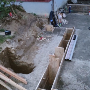 Negativbeton-Schalung-Anbau