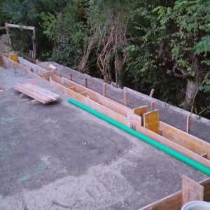 Negativschalung-Fundamentriegel-Anbau