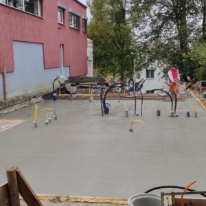 Bodenplatten-Beton-Anbau